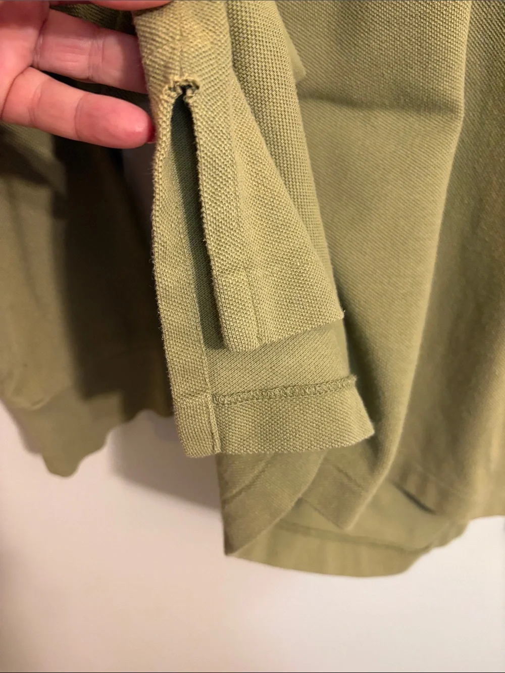 Polo by Ralph Lauren Olive Green Polo with Maroon Pony